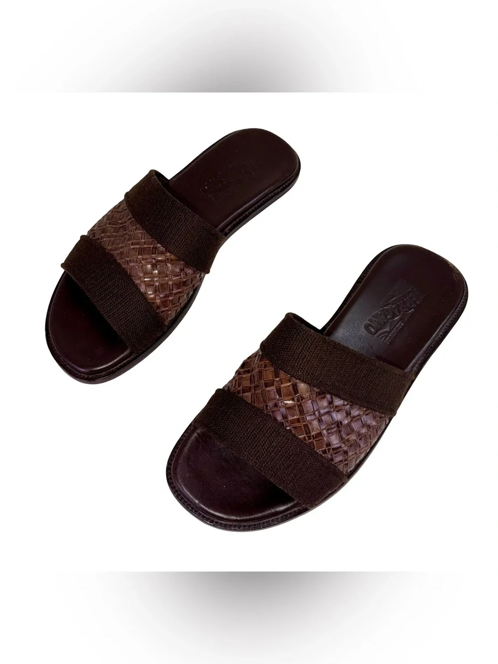 SALVATORE FERRAGAMO MENS SANDALS IN CHOCOLATE BROWN
